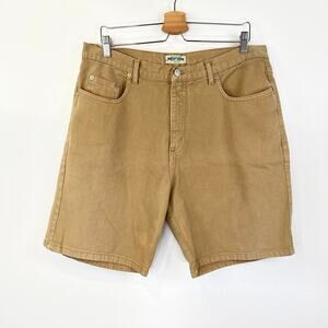 Guess Jeans Vintage Khaki Denim Shorts USA Made